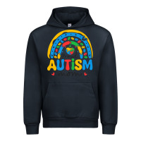 Navy proud autism mom rainbow Urban Hoodie - CowhideDigitalArt