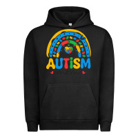 Pigment Black proud autism mom rainbow Urban Hoodie - CowhideDigitalArt