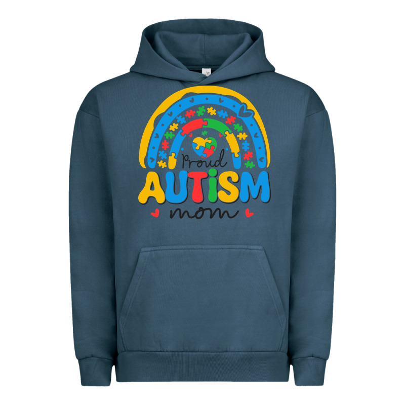 Proud Autism Mom Rainbow Urban Hoodie by CowhideDigitalArt | Teevron
