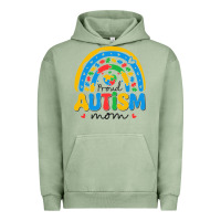 Pigment Oil Green proud autism mom rainbow Urban Hoodie - CowhideDigitalArt
