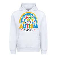 White proud autism mom rainbow Urban Hoodie - CowhideDigitalArt