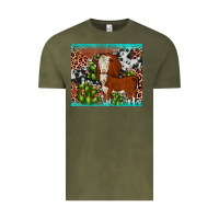 Vintage Olive hereford cactus tumbler Vintage Tee - JahusDesignShop