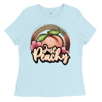 Baby Blue just peachy Ladies Tee - JahusDesignShop