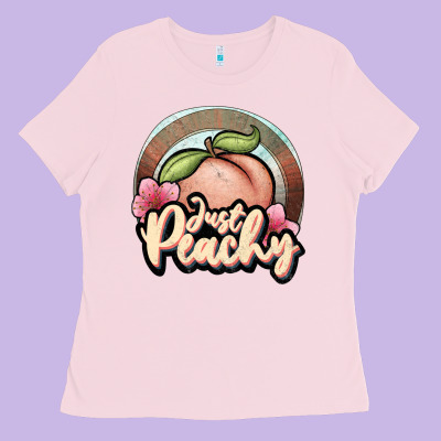 Just Peachy Ladies Tee Designed By Jahusdesignshop