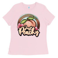 Bubblegum Pink just peachy Ladies Tee - JahusDesignShop
