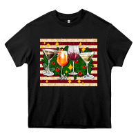 Black Christmas cocktail Heavy Core Tee - AdoDesignShop
