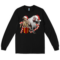 Black Christmas Baboon Baby And Mama Long Sleeve Tee - LillyAllenDesigns