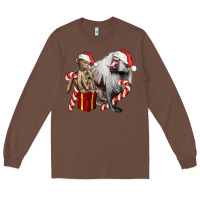 Chestnut Christmas Baboon Baby And Mama Long Sleeve Tee - LillyAllenDesigns