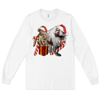 White Christmas Baboon Baby And Mama Long Sleeve Tee - LillyAllenDesigns