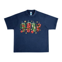 Navy Christmas cups Urban Heavy Tee - MaliasSmallBusiness