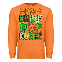 Carrot St. Patrick's Safety first drink with a Nurse Premium Sweatshirt - OliviaCreatesArt