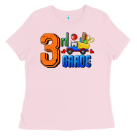 Bubblegum Pink Third Grade Ladies Tee - RanaPortraitStore