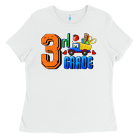 White Third Grade Ladies Tee - RanaPortraitStore
