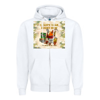 White i can't talk right now Zipper Hoodie - TumblerDesignByShophia