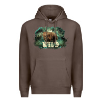 Coffee Stay wild night Grizzly Bear Premium Hoodie - HowdyJamesFarm