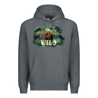 Rock Stay wild night Grizzly Bear Premium Hoodie - HowdyJamesFarm