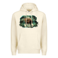 Sandshell Stay wild night Grizzly Bear Premium Hoodie - HowdyJamesFarm