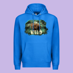Stay Wild Night Grizzly Bear Premium Hoodie Designed By Howdyjamesfarm