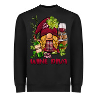 Black vine diva  gnome Heavyweight Sweatshirt - BarkalooDesign