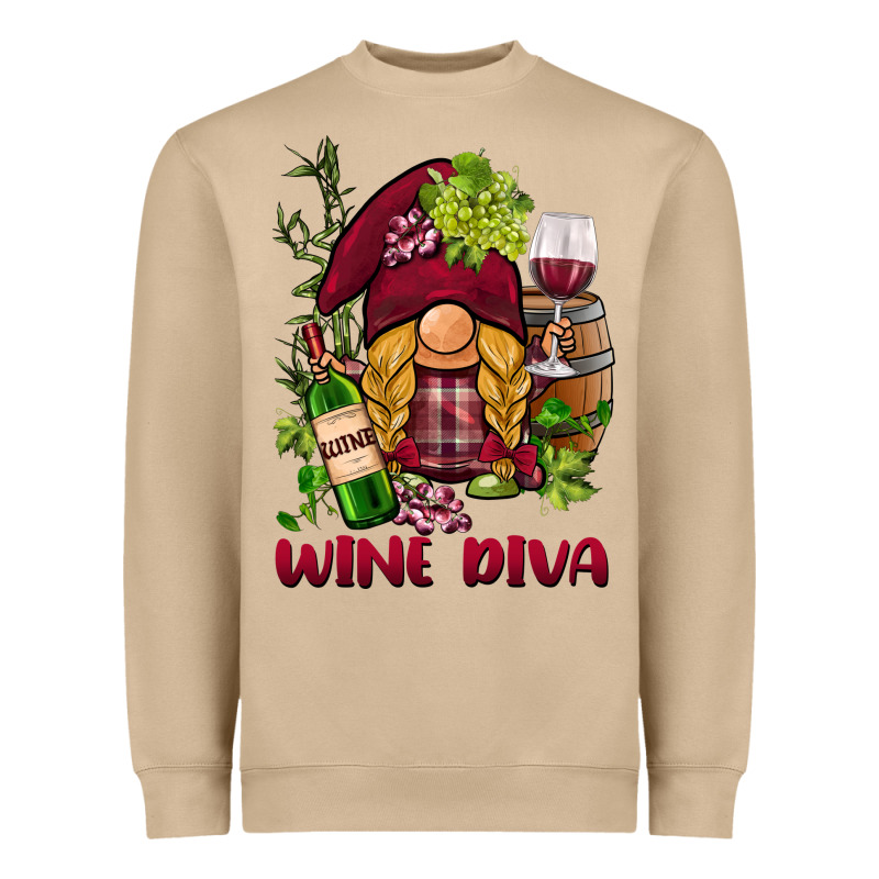 Vine Diva  Gnome Heavyweight Sweatshirt by BarkalooDesign | Teevron