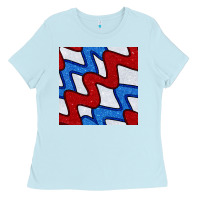 Glitter 4th Of July Seamless Pattern Ladies Tee | Teevron