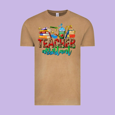 Teacher Assistant Vintage Tee Designed By Nancycooperartshop