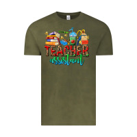 Vintage Olive teacher assistant Vintage Tee - NancyCooperArtShop