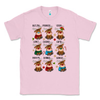 Bubblegum Pink christmas reindeers Classic Tee - MaliasSmallBusiness