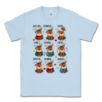 Dusty Blue christmas reindeers Classic Tee - MaliasSmallBusiness