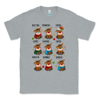 Heather Grey christmas reindeers Classic Tee - MaliasSmallBusiness