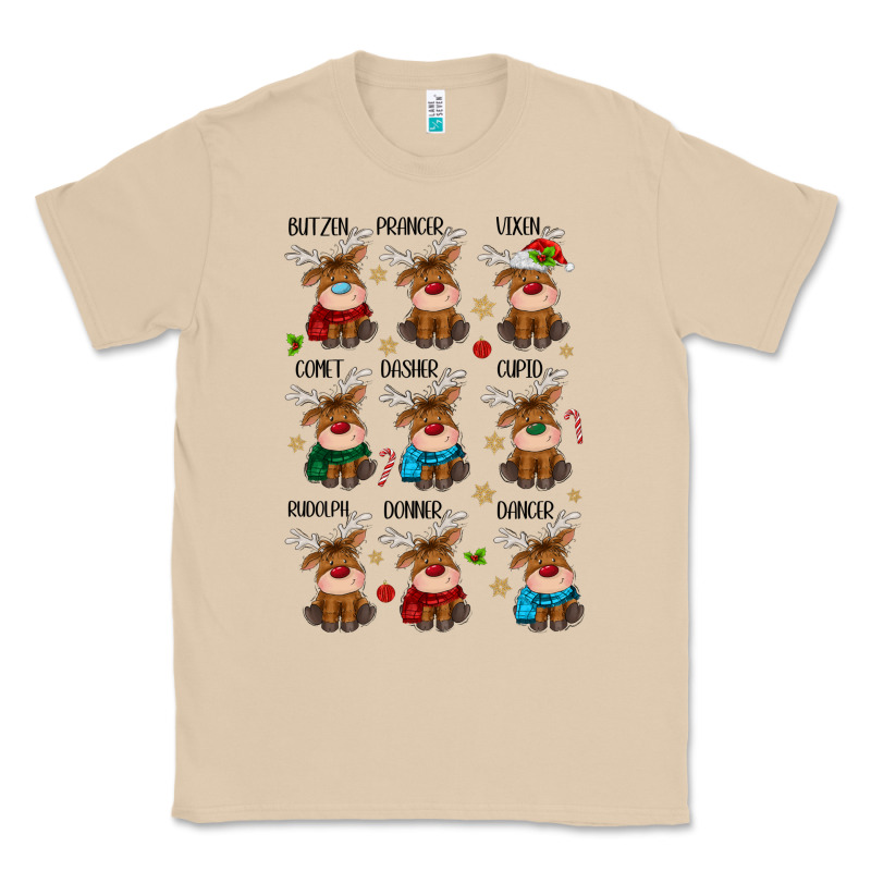 Christmas Reindeers Classic Tee by MaliasSmallBusiness | Teevron