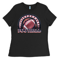 Black football rainbow Ladies Tee - JahusDesignShop