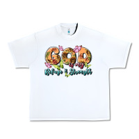 White god is my refuge and strength Urban Heavy Tee - MaliasSmallBusiness