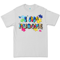 Dove Grey i am ausome Premium Tee - JahusDesignShop