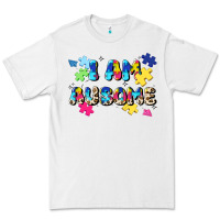 White i am ausome Premium Tee - JahusDesignShop