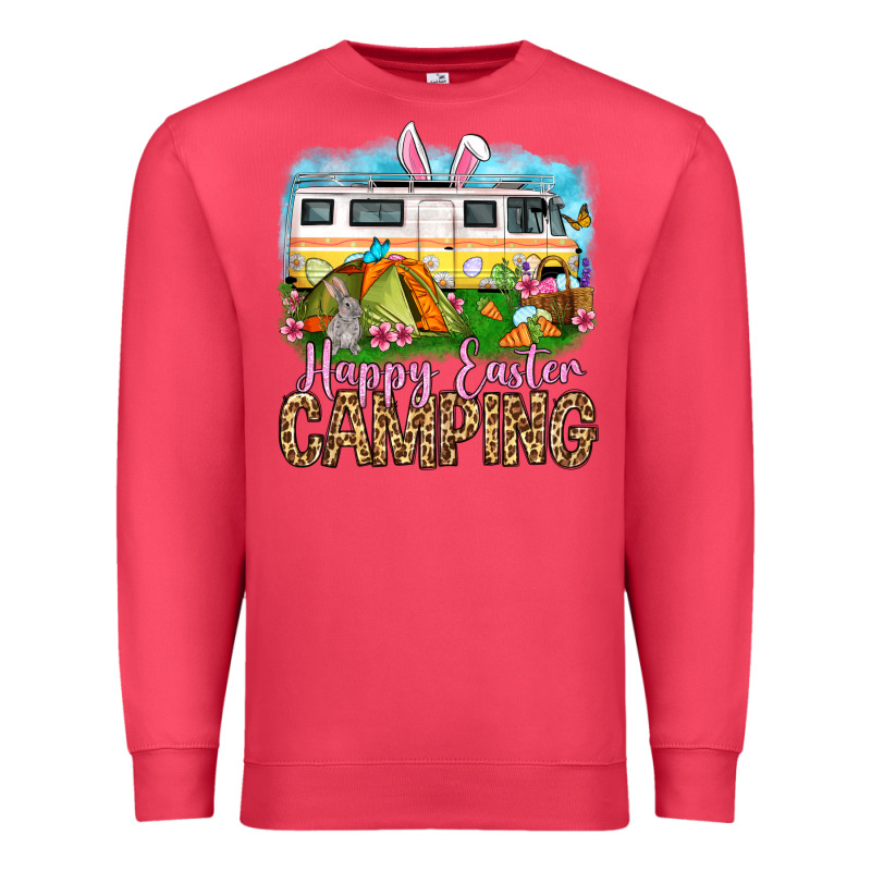 Happy Easter Camping Premium Sweatshirt by OliviaCreatesArt | Teevron