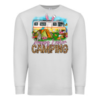 Dove Grey Happy Easter camping Premium Sweatshirt - OliviaCreatesArt