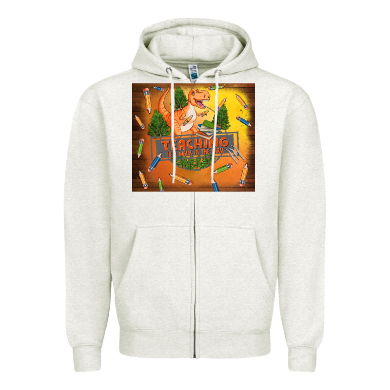 Teaching Is A Walk In The Park Zipper Hoodie by TumblerDesignByShophia | Teevron