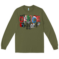 Army Green Office Squad Christmas Long Sleeve Tee - LillyAllenDesigns