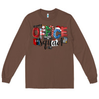 Chestnut Office Squad Christmas Long Sleeve Tee - LillyAllenDesigns