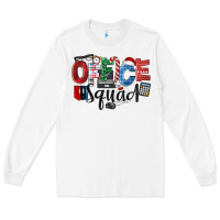 White Office Squad Christmas Long Sleeve Tee - LillyAllenDesigns