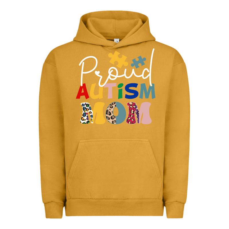 Proud Autism Mom Leopard Pattern Design Autism Awa Urban Hoodie by CowhideDigitalArt | Teevron