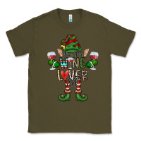 Army Green I'm The wine Lover Elf Classic Tee - CowhideDigitalArt