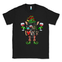 Black I'm The wine Lover Elf Classic Tee - CowhideDigitalArt
