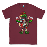 Burgundy I'm The wine Lover Elf Classic Tee - CowhideDigitalArt