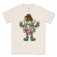 Natural I'm The wine Lover Elf Classic Tee - CowhideDigitalArt