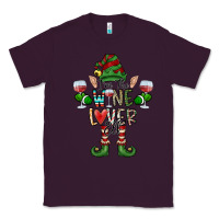 Plum I'm The wine Lover Elf Classic Tee - CowhideDigitalArt