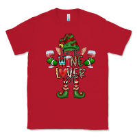 Red I'm The wine Lover Elf Classic Tee - CowhideDigitalArt
