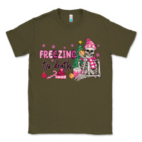 Army Green freezing to death skeleton Classic Tee - MaliasSmallBusiness