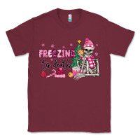 Burgundy freezing to death skeleton Classic Tee - MaliasSmallBusiness